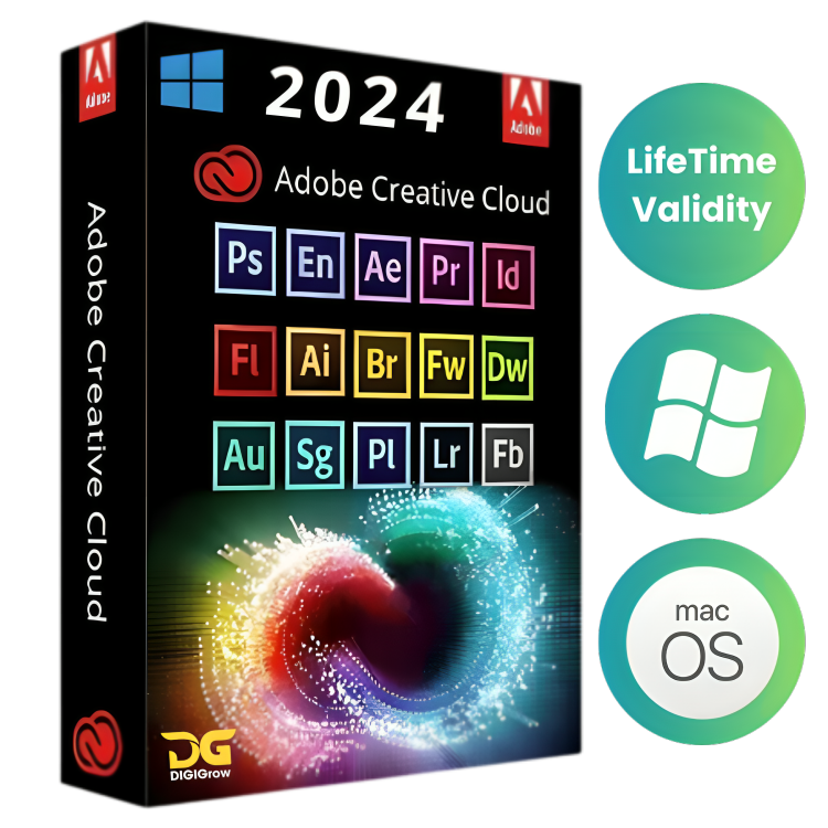 ADOBE CC PREMIUM SOFTWARE BUNDLE - 2024 (BUY 1 GET 9 FREE!)