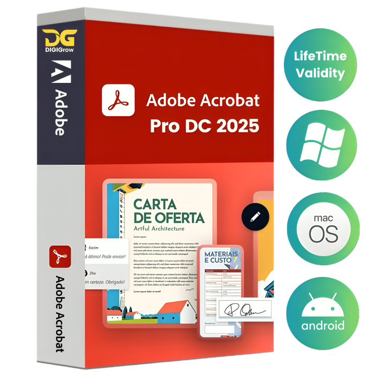 Adobe Acrobat Pro DC -2025 (Windows + MacBook + Android)